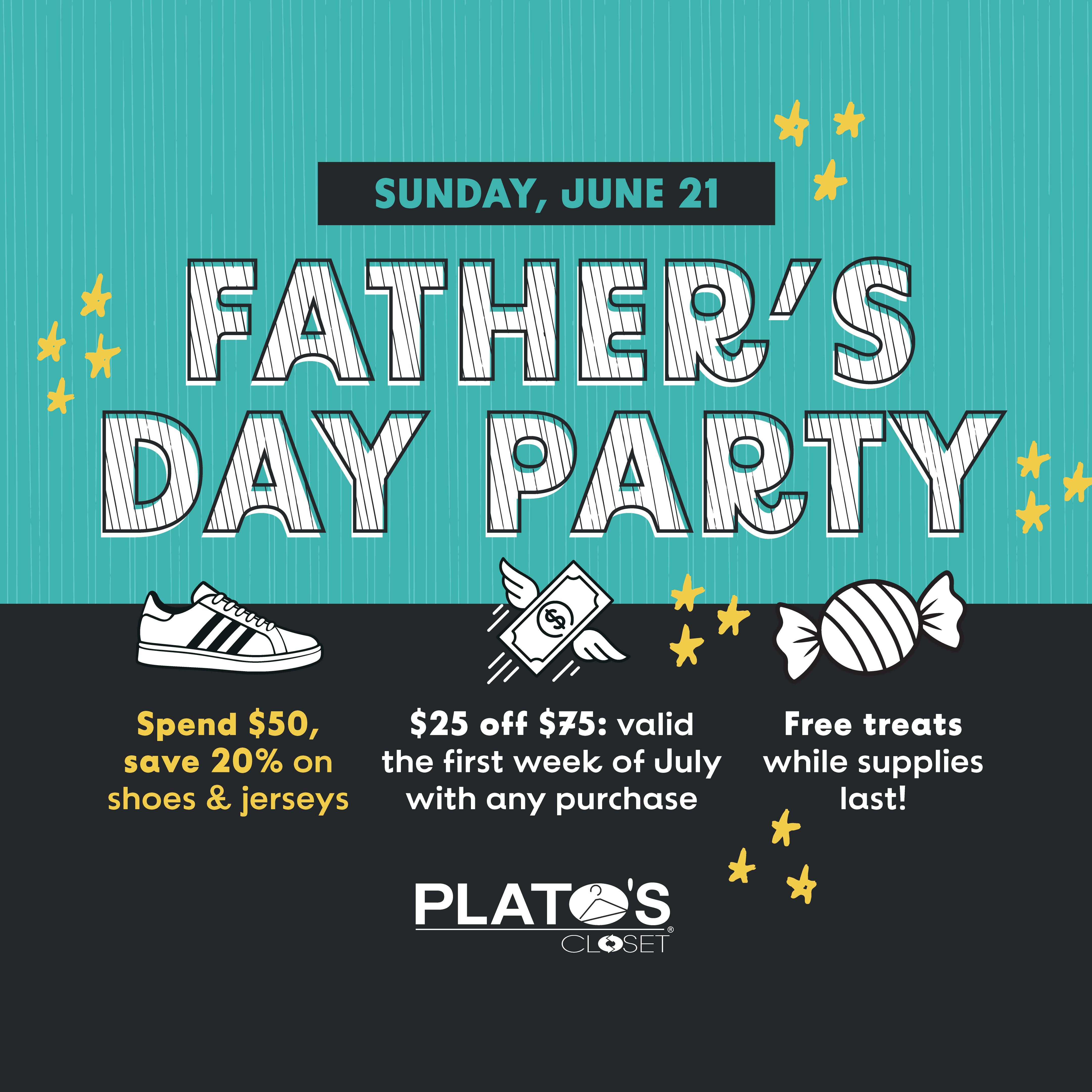 Spend $50, save 20% on shoes and jerseys at plato's closet in Flint, Michigan